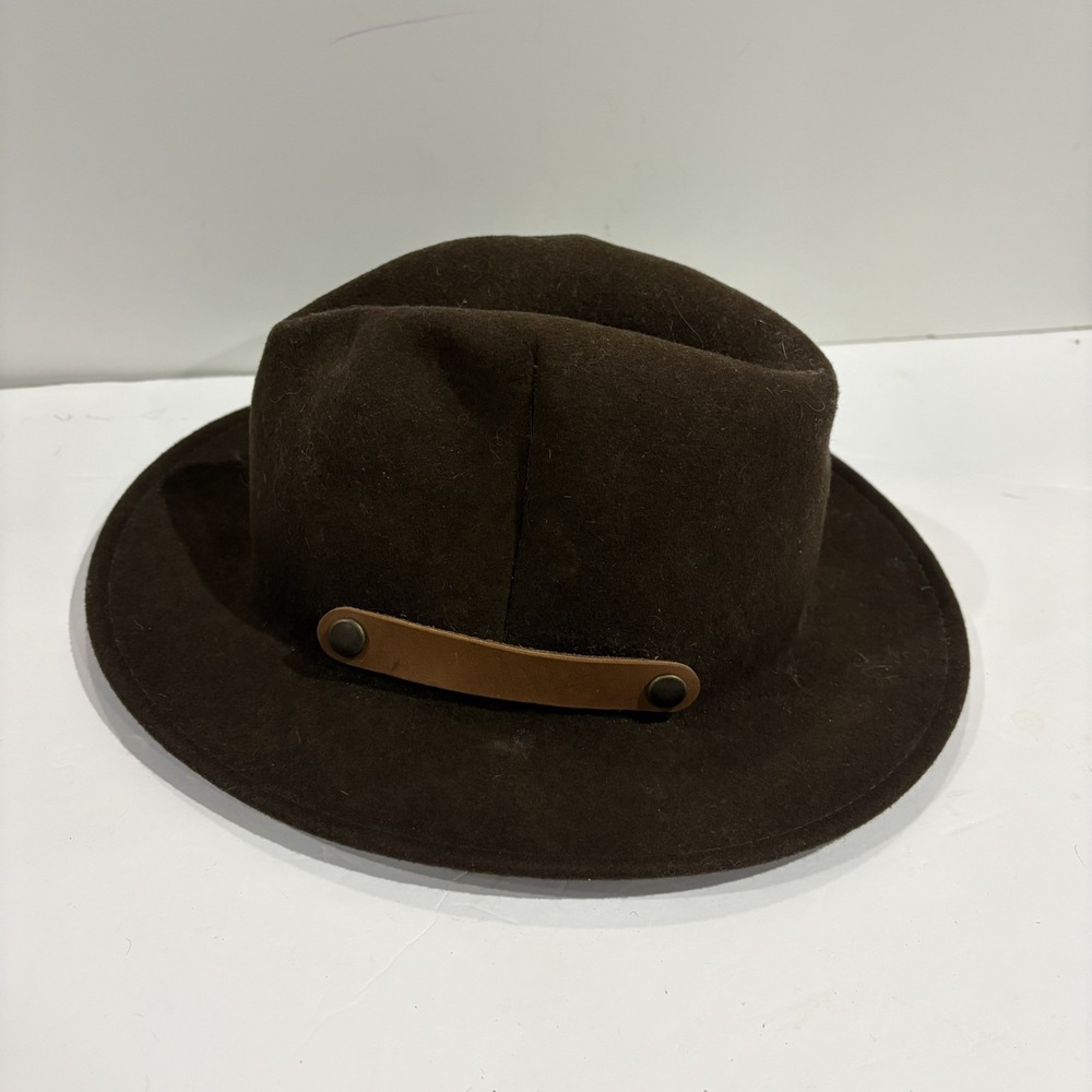 Bailey Ultra Lite Packer Men's Felt Fedora Hat Travel 100% Wool Brown Medium
